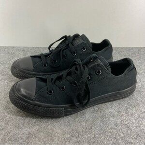 Converse Classic Monochrome Junior Black Low Top Sneakers US Size 3